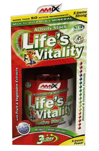 Vitaminas Y Minerales - Amix Life's Vitality 60 Tabs)