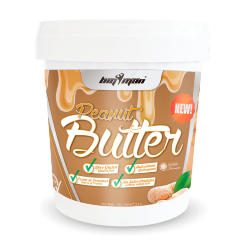 Cacahuete BigMan Nutrition Peanut Butter Crema de Cacahuete 1kg